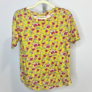Yellow Summer Floral Top - LOFT - Size S